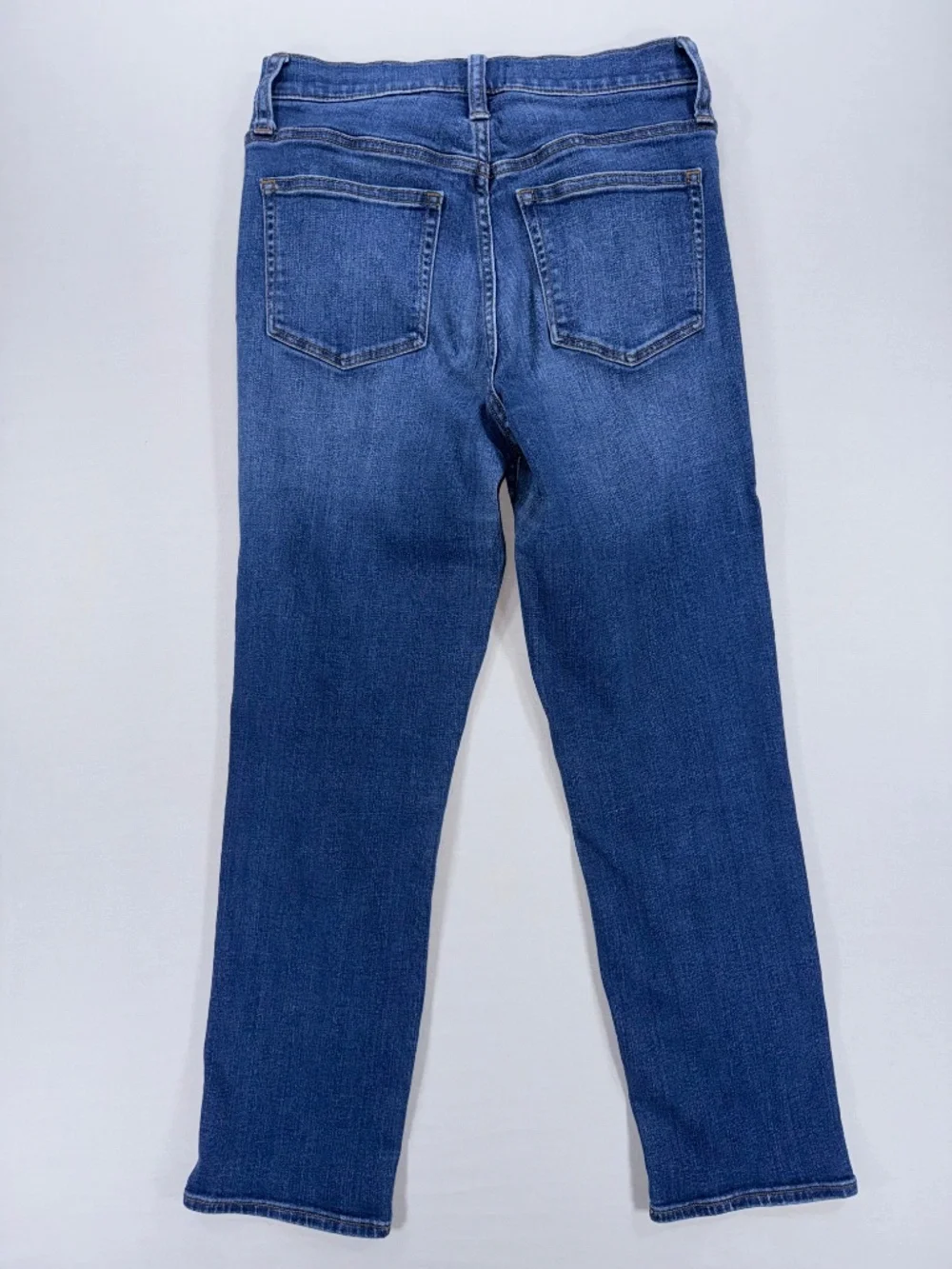 J.Crew Factory High-Rise Vintage Straight Button-Fly Jeans Stormy Ink - Size 25